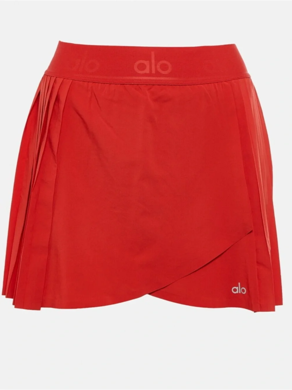 Alo Yoga Aces Pleated Tennis Skirt Skort Classic Red Sz M 8-10 W6235R